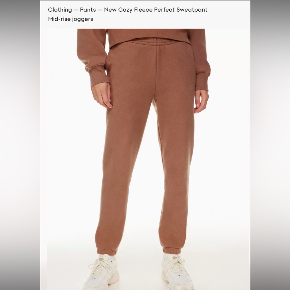 TNA Cozy Perfect Sweatpants Teddy Brown
